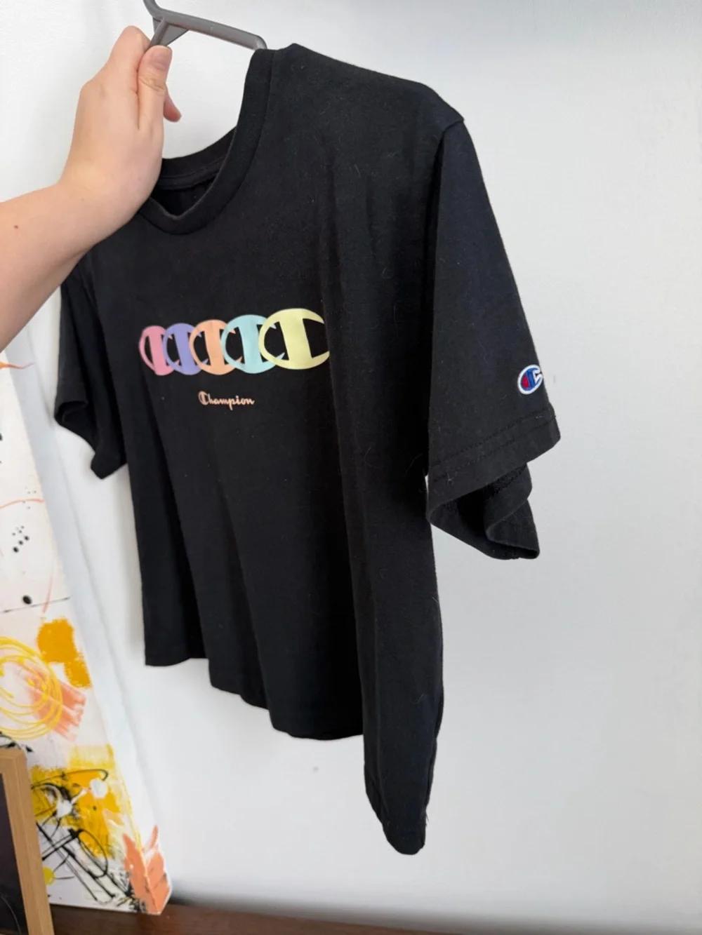 Champion Black Crop Top Médium - Picture 3 of 4